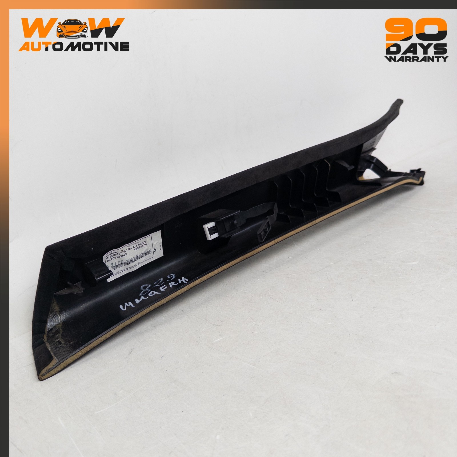 13-19 MASERATI QUATTROPORTE GTS FRONT RIGHT WINDSHIELD A PILLAR COVER TRIM OEM
