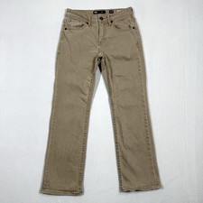 BKE Jeans Mens 29x30 Jake Straight Leg Durable Denim Brown Western Rock Buckle