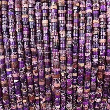 2x4mm Deep Purple Natural Sediment Jasper Heishi Spacer Beads for Jewelry Making
