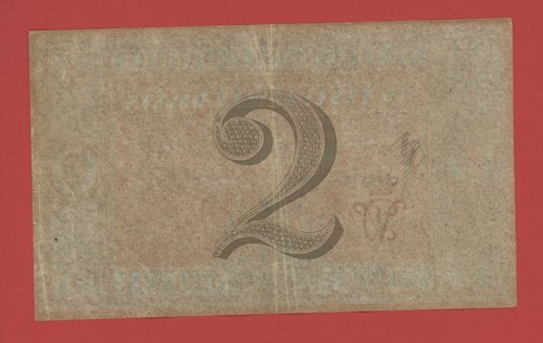 DANISH WEST INDIES 2 DALERE L. 1898 PICK # 8r XF. - Picture 2 of 2