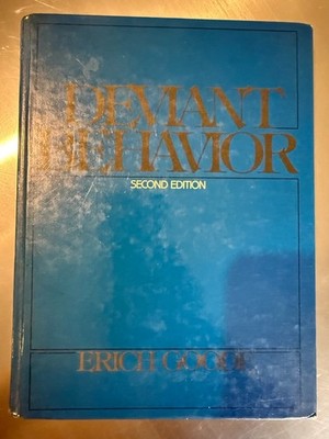 Deviant Behavior Erich Goode Second Edition Hardcover English Textbook