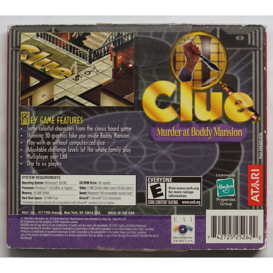 Clue Murder At Boddy Mansion English Version Pc Game 742725252622 - Image 3 of 4