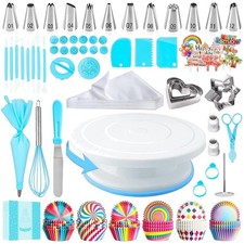 Torten Zubehör, Backzubehör, Tortenplatte Drehbar, Backset, Tortendrehteller,...