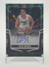 Cole Swider 2024-25 Donruss Green Prizm SP Rookie RC Auto /75 ( Heat )