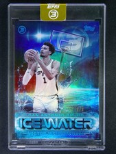 2025-26 Topps Three 3 Basketball IW22 VICTOR WEMBANYAMA Ice Water Platinum 1/1