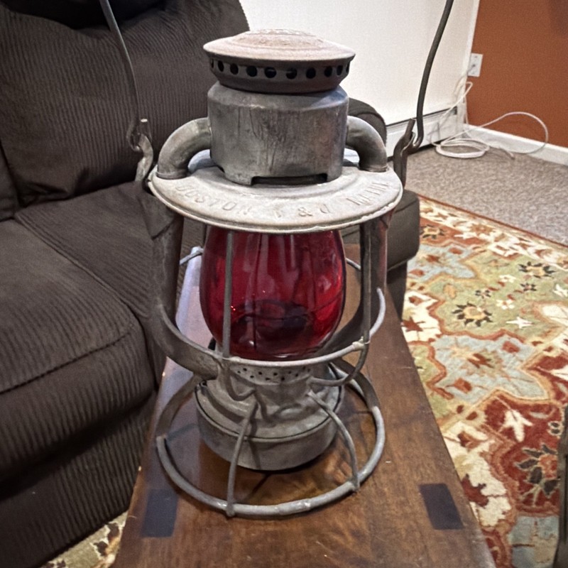 Dietz Vesta Vintage Railroad Lantern Antique Boston & Maine