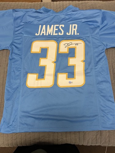 Derwin James Autographed Custom Chargers Jersey Beckett Certified - Picture 2 of 5