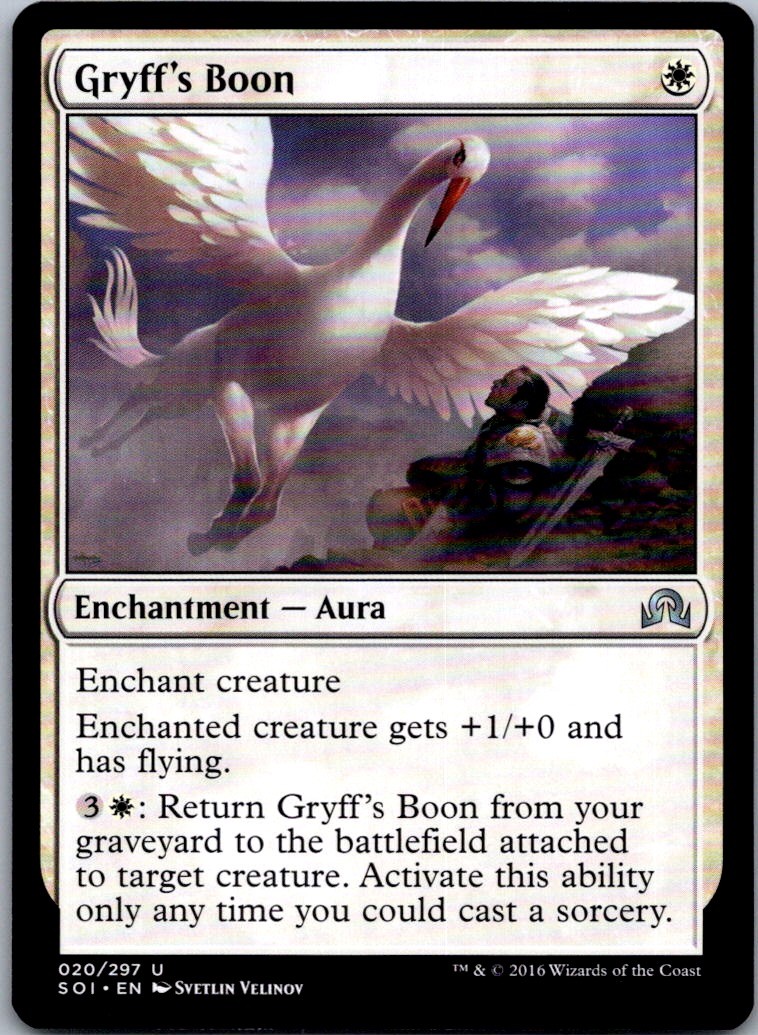 Gryff's Boon U INR #25 NM MTG Magic