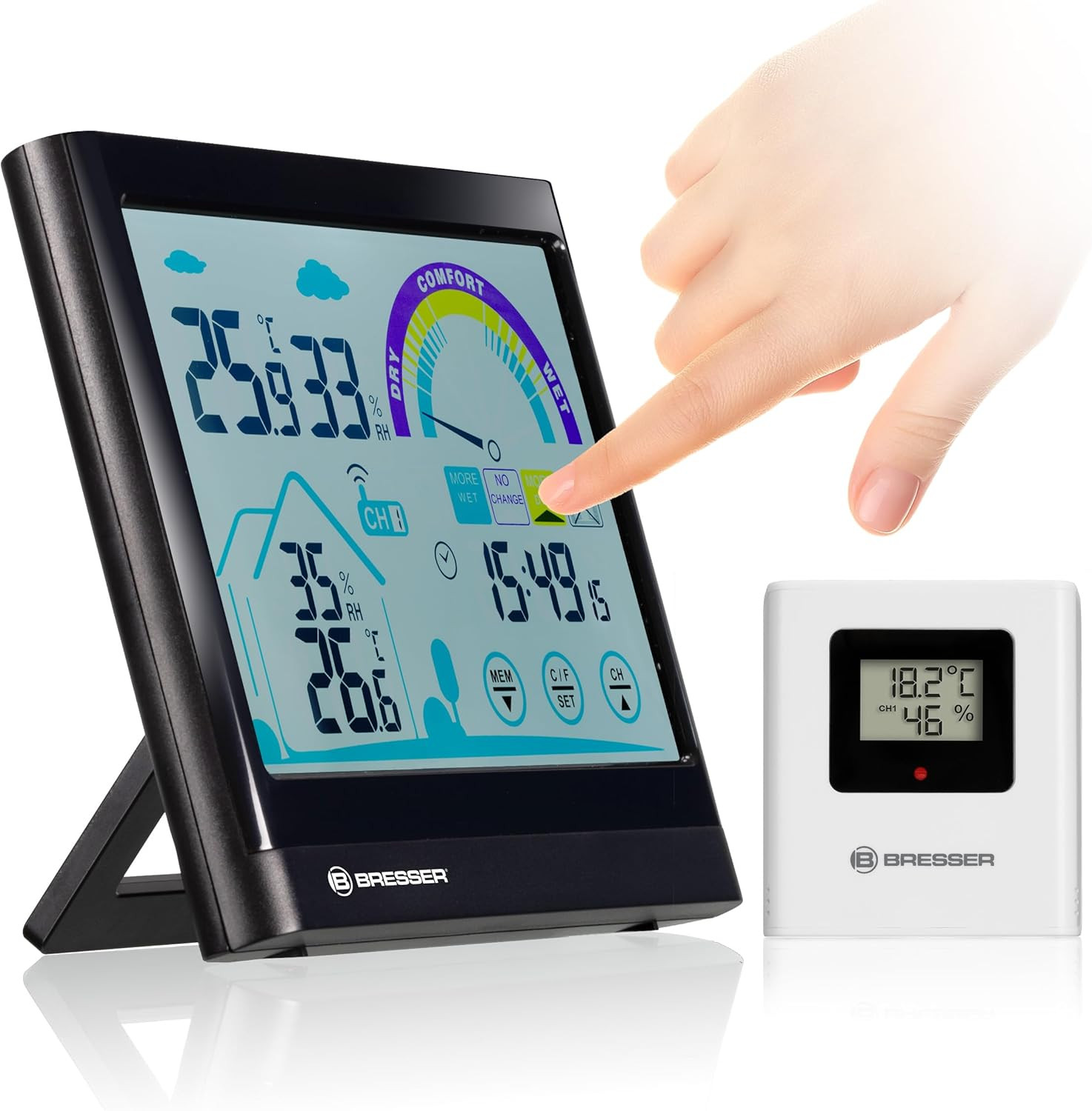 Bresser 7007402 Meteo Station: Design Moderno con Display Touch