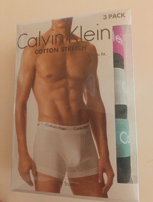 Calvin Klein 3-Pack Shorts Cotton Stretch (U2662G) Gr.S Nagelneu 