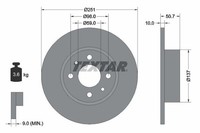 Textar Bremsscheibe Hinten FüR Alfa Romeo Passend FüR Fiat Lancia