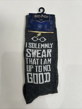 Harry Potter I Solemnly Swear I Am Up To No Good Socks New 10-13