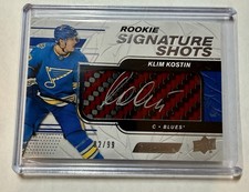 2019-20 UD Engrained - Rookie Signature Shots #RSS-KL Klim Kostin /99 (RC,MEM)