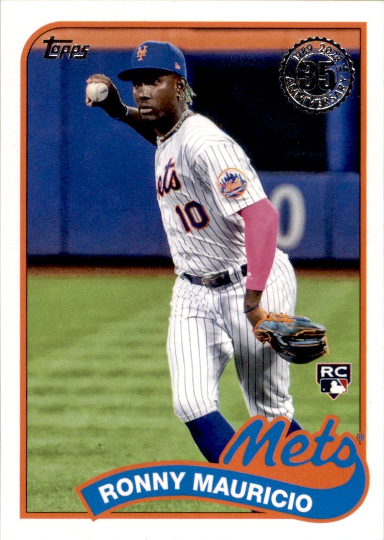 Ronny Mauricio 2024 Topps Series 1 1989 Baseball 35th Anniversary RC #89B-93 New