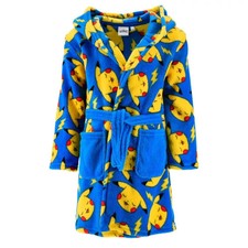 Children's kid's OffIcial Licensed Pokemon Dressing Gown Bathrobe