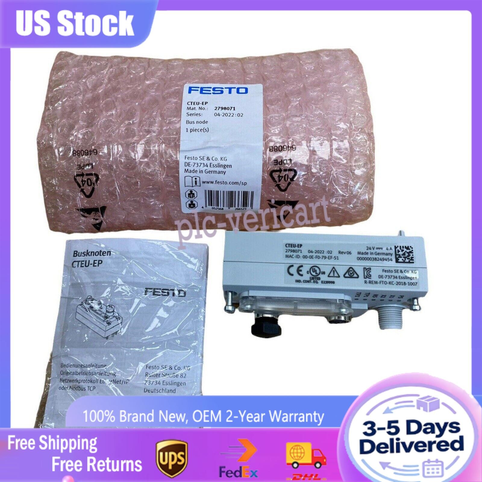 US FREE TAX NEW FESTO CTEU-EP 2798071 UNIVERSAL INTERFACE MODULE