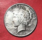 1924S US Peace SILVER Dollar! XF Details! Lower Mintage! "San Francisco"!