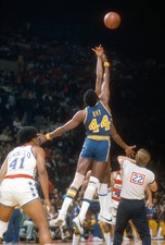 Clifford Ray Golden State Warriors battles for a jump ball with El- Old Photo