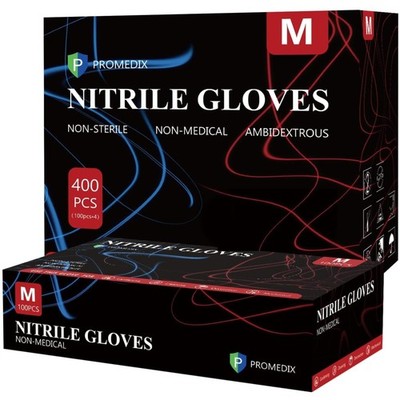 Cooking & Cleaning Nitrile Gloves - Medium, Latex-Free, 4mil