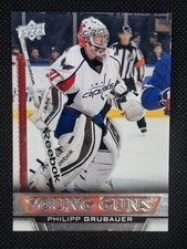Philipp Grubauer 2013-14 Upper Deck Young Guns #467 Rookie Card. rookie card picture
