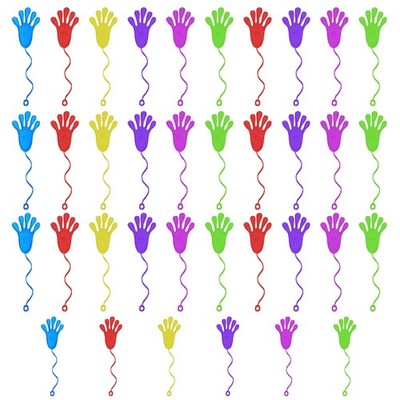 36 Stück Gummi Hand, Klebehände Spielzeug, Klebehand Spielzeug, Klatschhand f...