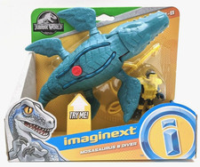 NEW Fisher-Price Imaginext Jurassic World Mosasaurus  Diver Figure Dinosaur Toy
