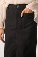 MAEVE BY ANTHROPOLOGIE The Colette Black Straight Pencil Skirt Women's M
