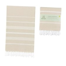 Turkish Beach Blanket Sandproof (82"x82") XL Beach Blanket (82" x 82") Beige