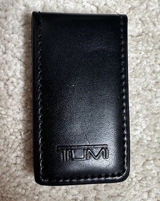 Tumi Vollleder RAR Horizont Geldklammer Geldbörse Magnet Geldschein Halter Tasche Etui