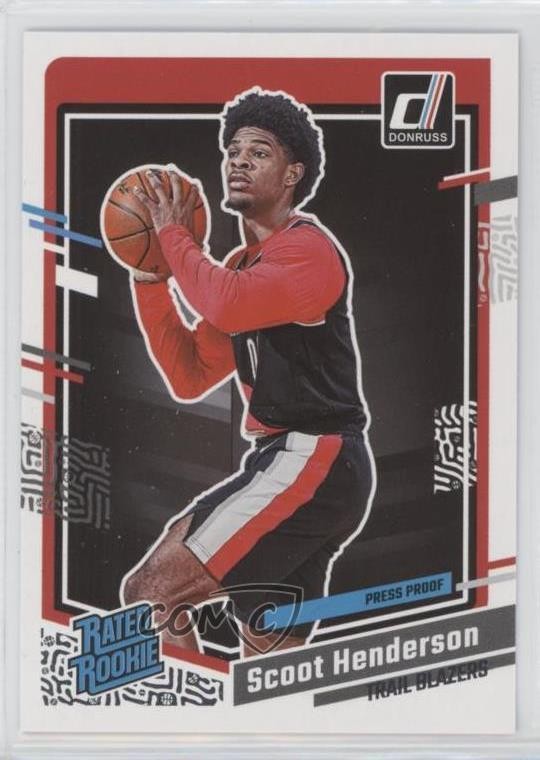 2023-24 Panini Donruss Rated Rookie Silver Press Proof Scoot Henderson #250 z7j