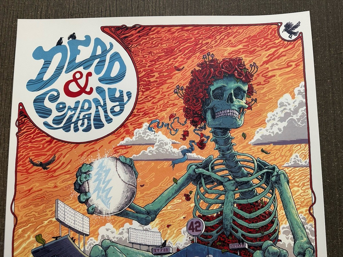 Dead and Company Show Poster Dodgers Stadium 6/11/2022 Dave Kloc