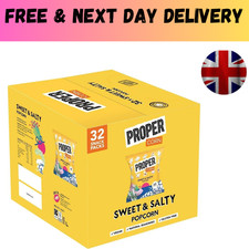 Proper Corn Popcorn Sweet & Salty Mixed Case Crisp Vegan Chips Snack Pack 32x14g