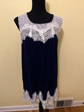 SALE! Umgee USA Dress Size XL With Lace. Sleveless In Perfect Condition