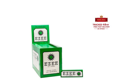 Ezee Green Rolling Zigarettenpapier Standardgröße volle Box 100x Blättchen