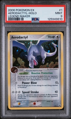 Aerodactyl graded PSA 9 for sale on eBay