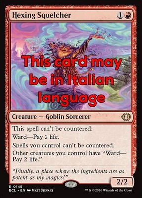 MTG HEXING SQUELCHER FOIL EXC - MALIARDA SCHALLDÄMPFER 145 - ECL - MAGIC