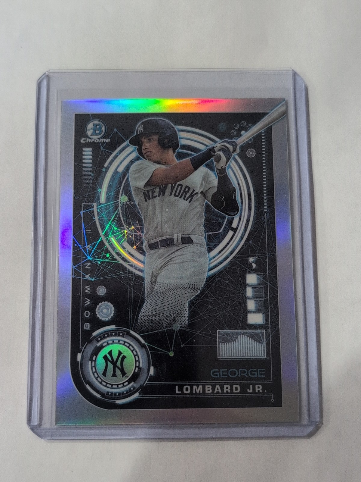 2024 Bowman Chrome George Lombard Jr AI New York Yankees