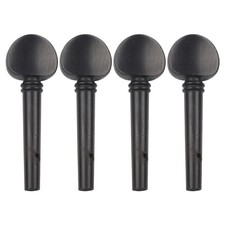 High-Quality Ebony Violin Pegs - 4 Pack for Perfect Pitch Adjustment 