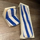 Vintage 1977 ideal suntan Tuesday Taylor’s vacation home chairs (needs A Clean)