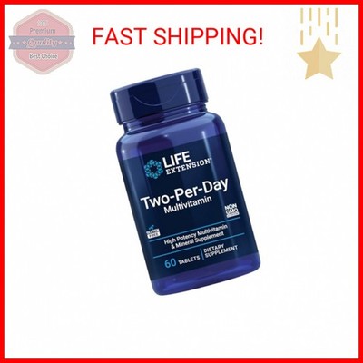 Life Extension Two-Per-Day Multivitamin   Daily Dose of Vitamins & Minerals for 