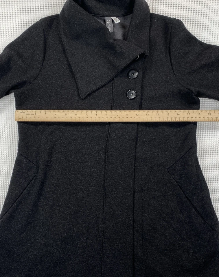 Cardigã feminino Ibex médio Pez preto feito nos EUA mistura de lã merino - Imagem 4 de 4