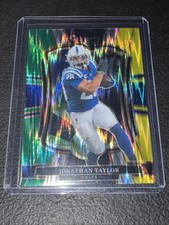 2025 Select Jonathan Taylor Premier Level Green And Yellow Shock Prizm #132