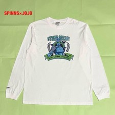 SPINNS x JOJO Stone Ocean Part 6 Embroidered Long Sleeve T-Shirt Rare