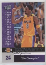 2008-09 Upper Deck Los Angeles Lakers Dynasty Kobe Bryant #LAL-1 HOF 05u8