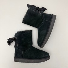 UGG Bailey Bow II Boots Black Women's Size 9