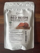 Micro Ingredients Organic Reishi Mushroom Powder 8 Oz. 100:1 Extract Red Reishi