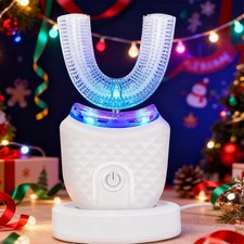 Elite U Shaped Electric Toothbrush Ultrasonic 360 Teeth Whitening Cleaner Pro