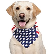 American Flag Dog Bandana 4th of July Bandana 4th of July Dog Clothes