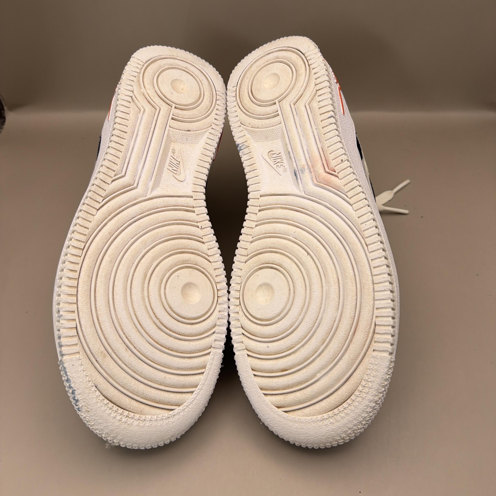 Nike Air Force 1 Shoes Youth Size 4Y Blue White Low Top Cartoon Logo Sneakers thumbnail 9