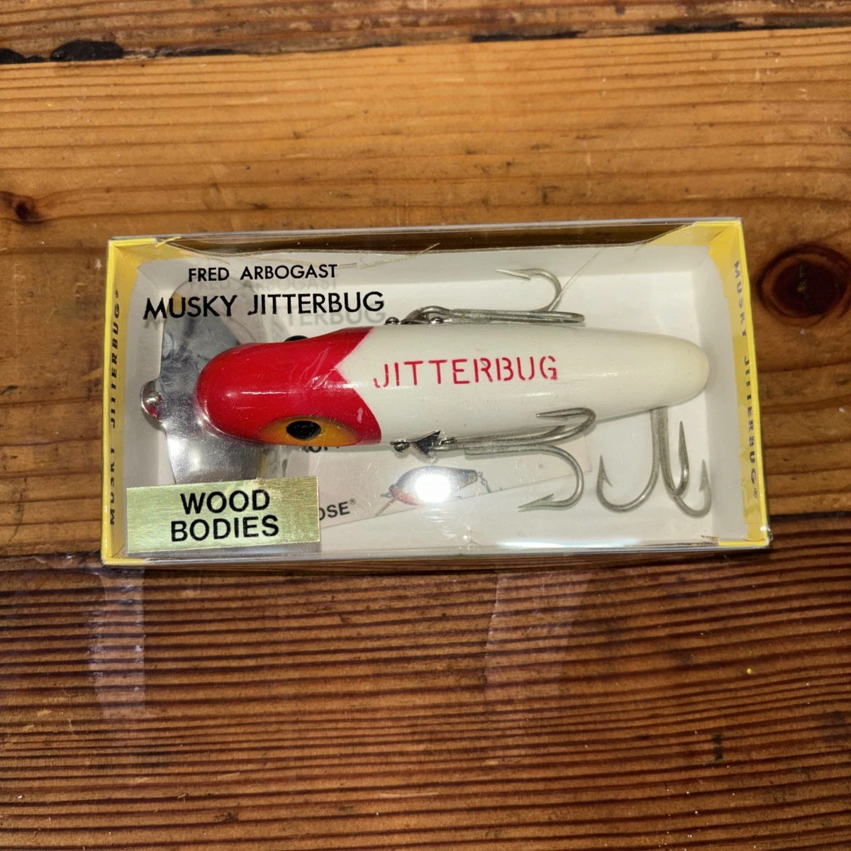 アーボガスト マスキージッターバグ MUSKY JITTERBUG ウッド Arbogast Musky Jitterbug In Vintage Fishing Lures for sale | eBay